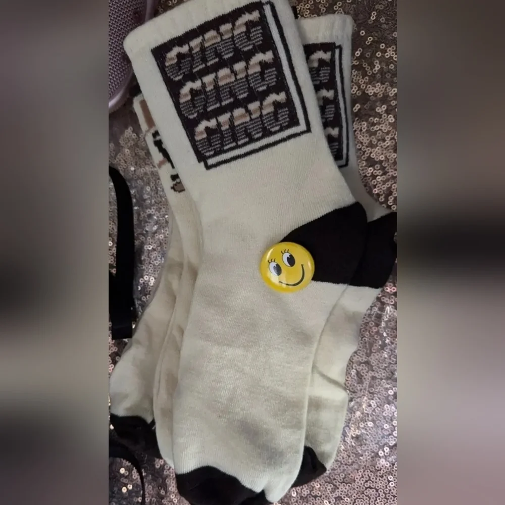 Men's Retro socks Cream and Brown Socks Set